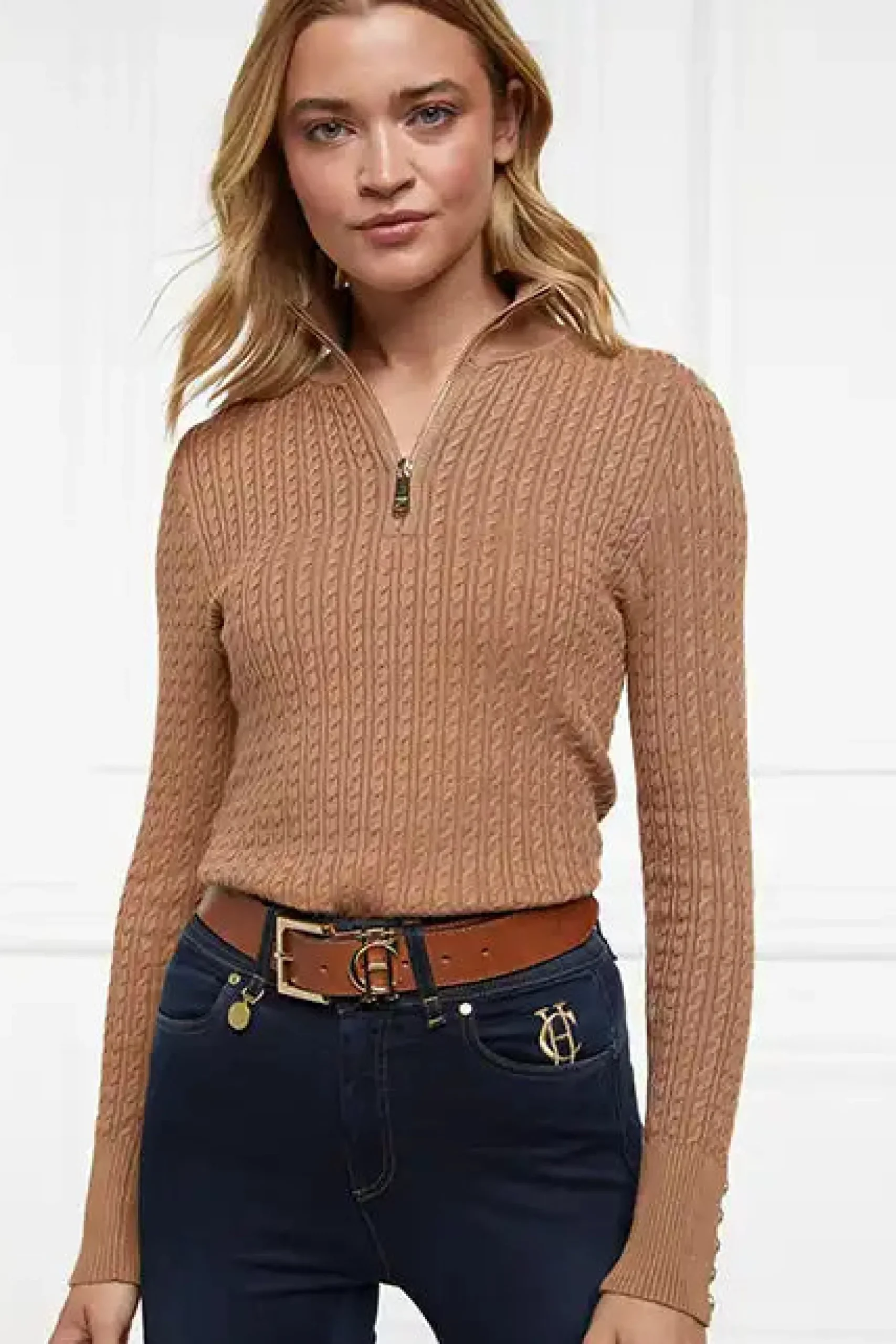 Ava Half Zip Knit