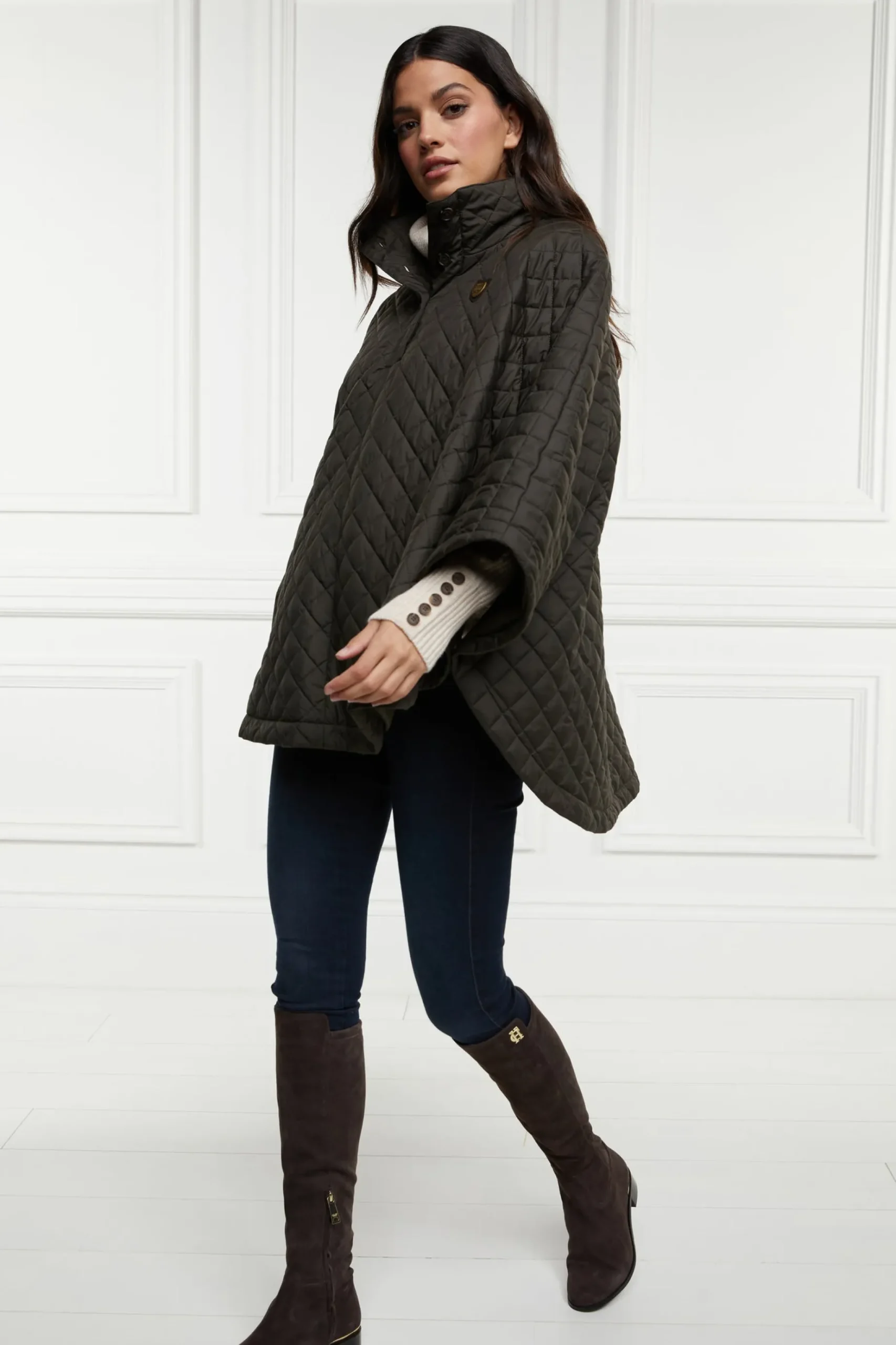 Brooke Quilted Cape