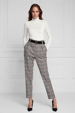 Buttoned Knit Roll Neck