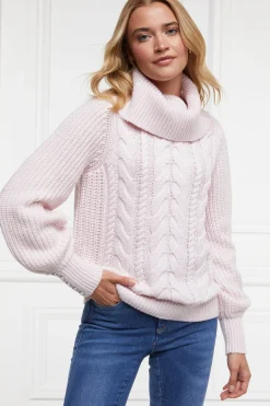 Corded Roll Neck Knit