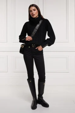 Corded Roll Neck Knit