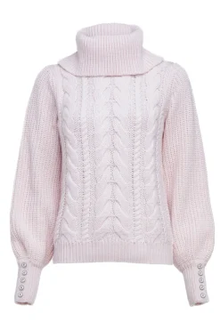 Corded Roll Neck Knit