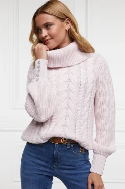 Corded Roll Neck Knit