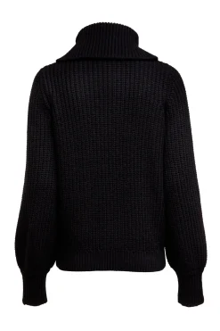 Corded Roll Neck Knit