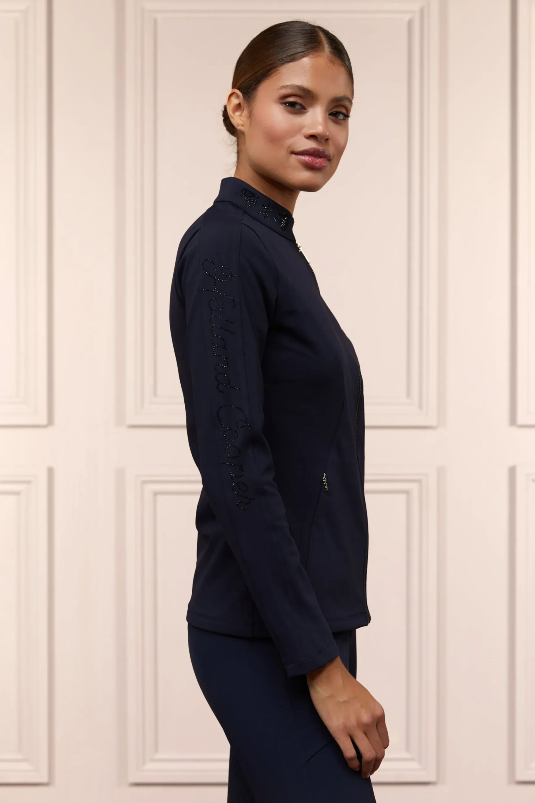 Crystal Zip Sweat