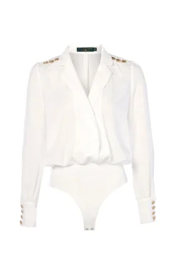 Cupro Shirt Bodysuit