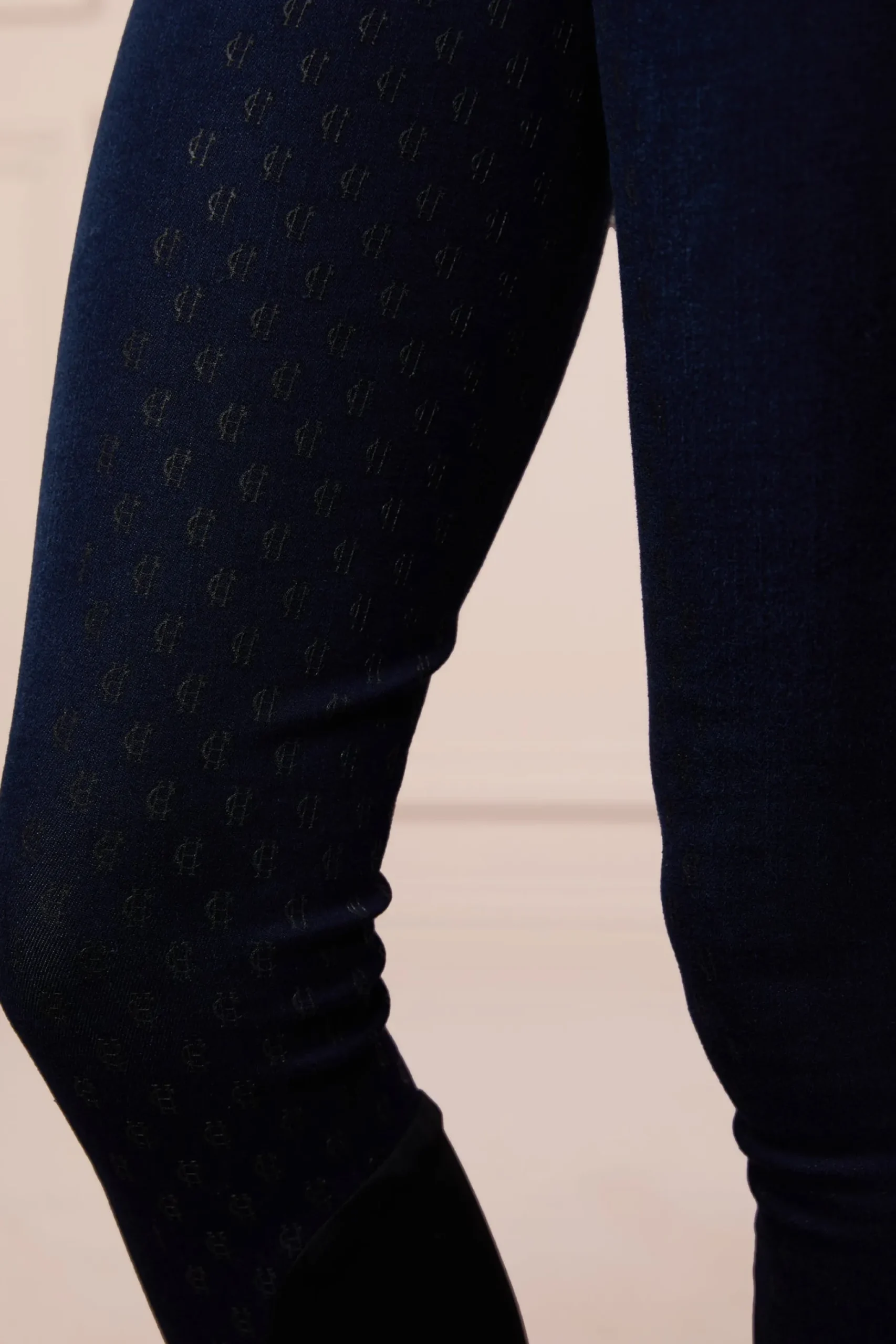 Denim Thermal Full Grip Breeches