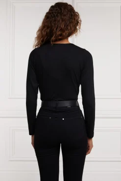 Diamante Long Sleeve Crew Neck Tee