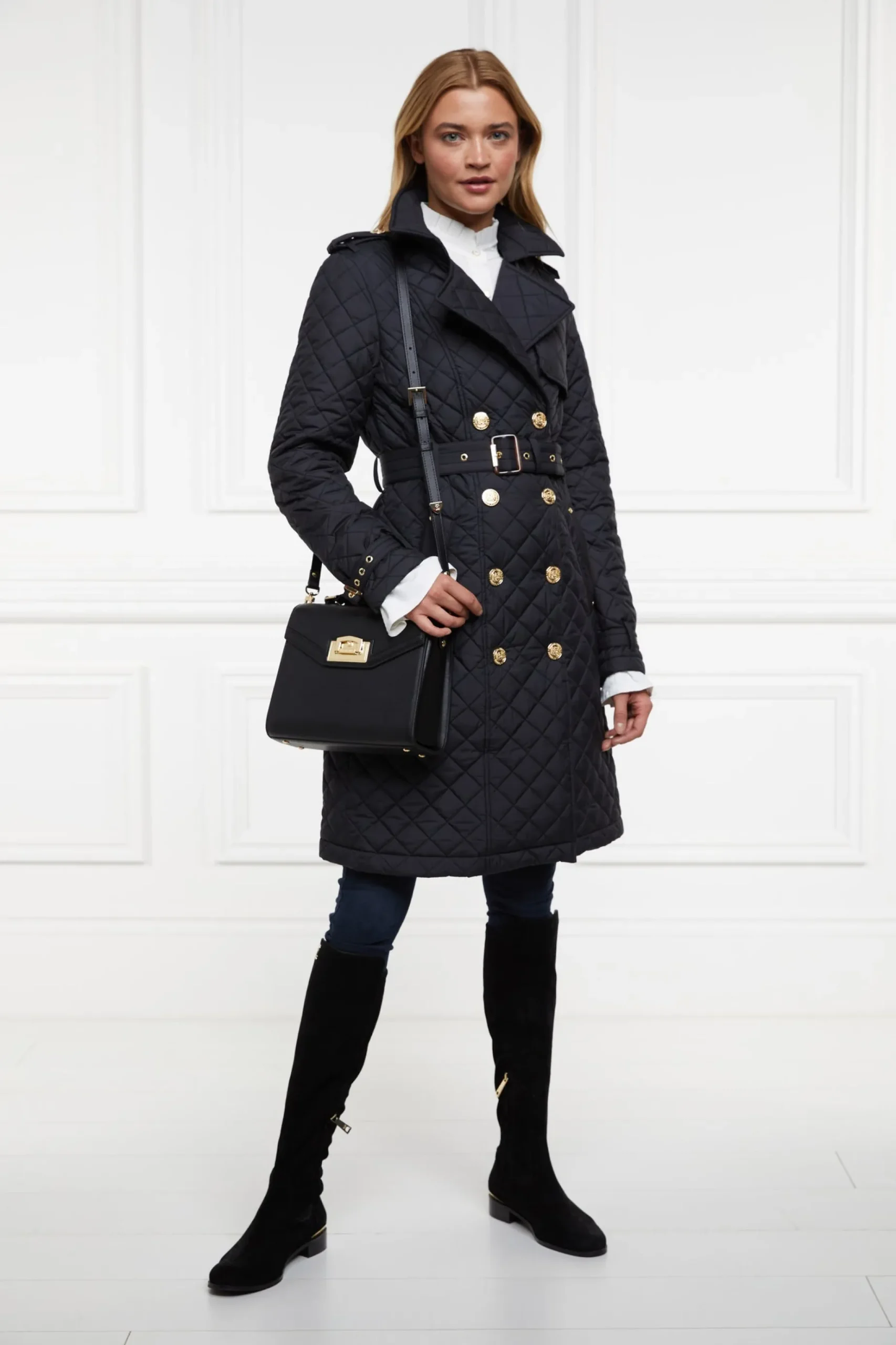 Enstone Quilted Trench Coat