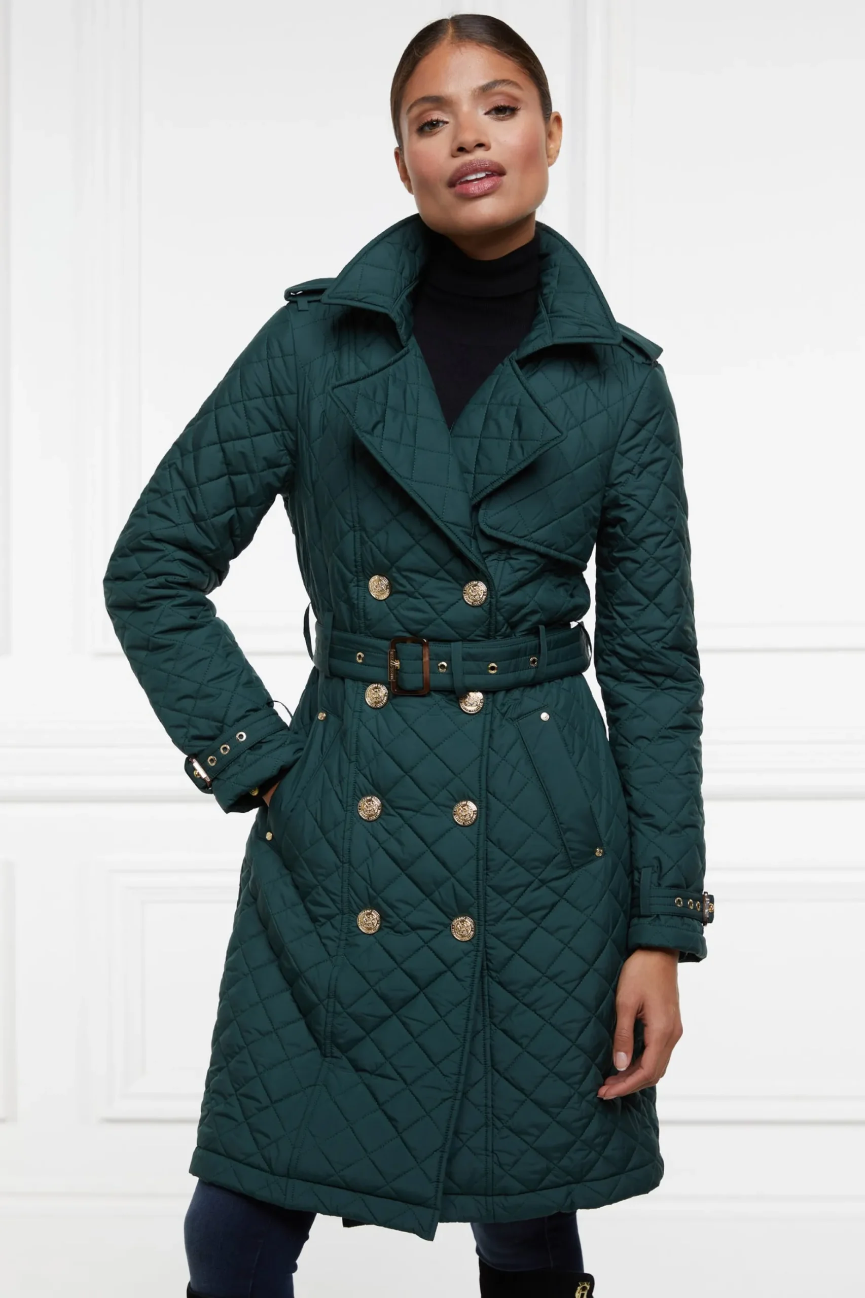 Enstone Quilted Trench Coat