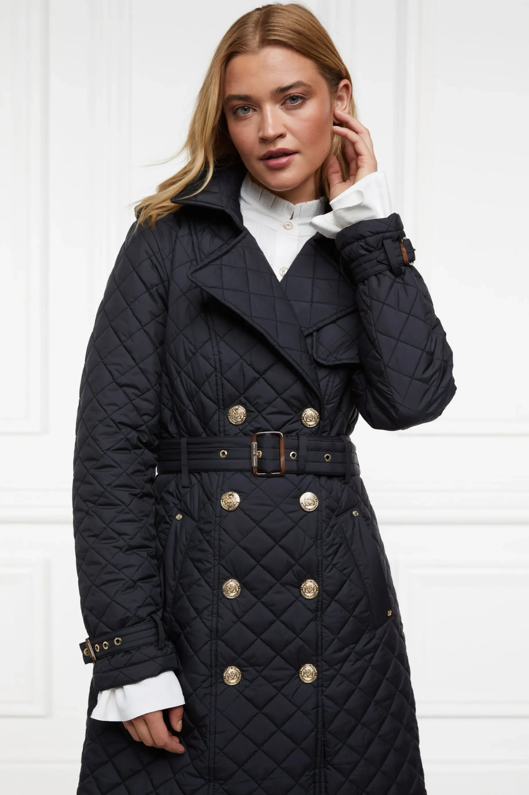 Enstone Quilted Trench Coat