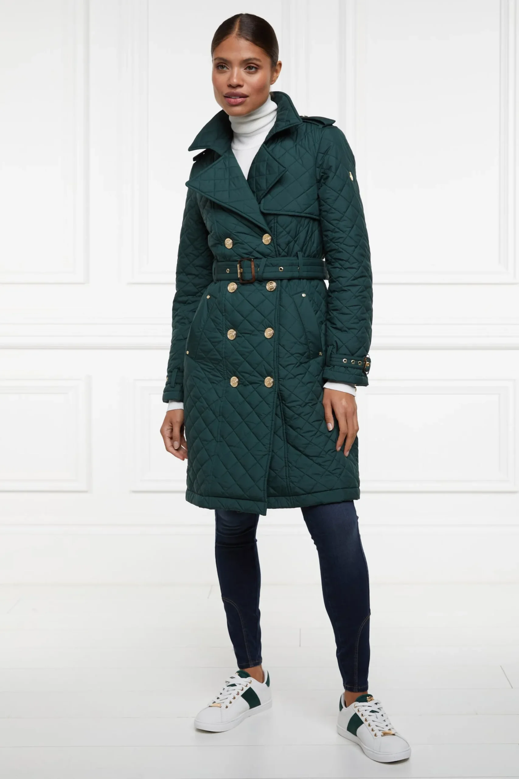 Enstone Quilted Trench Coat