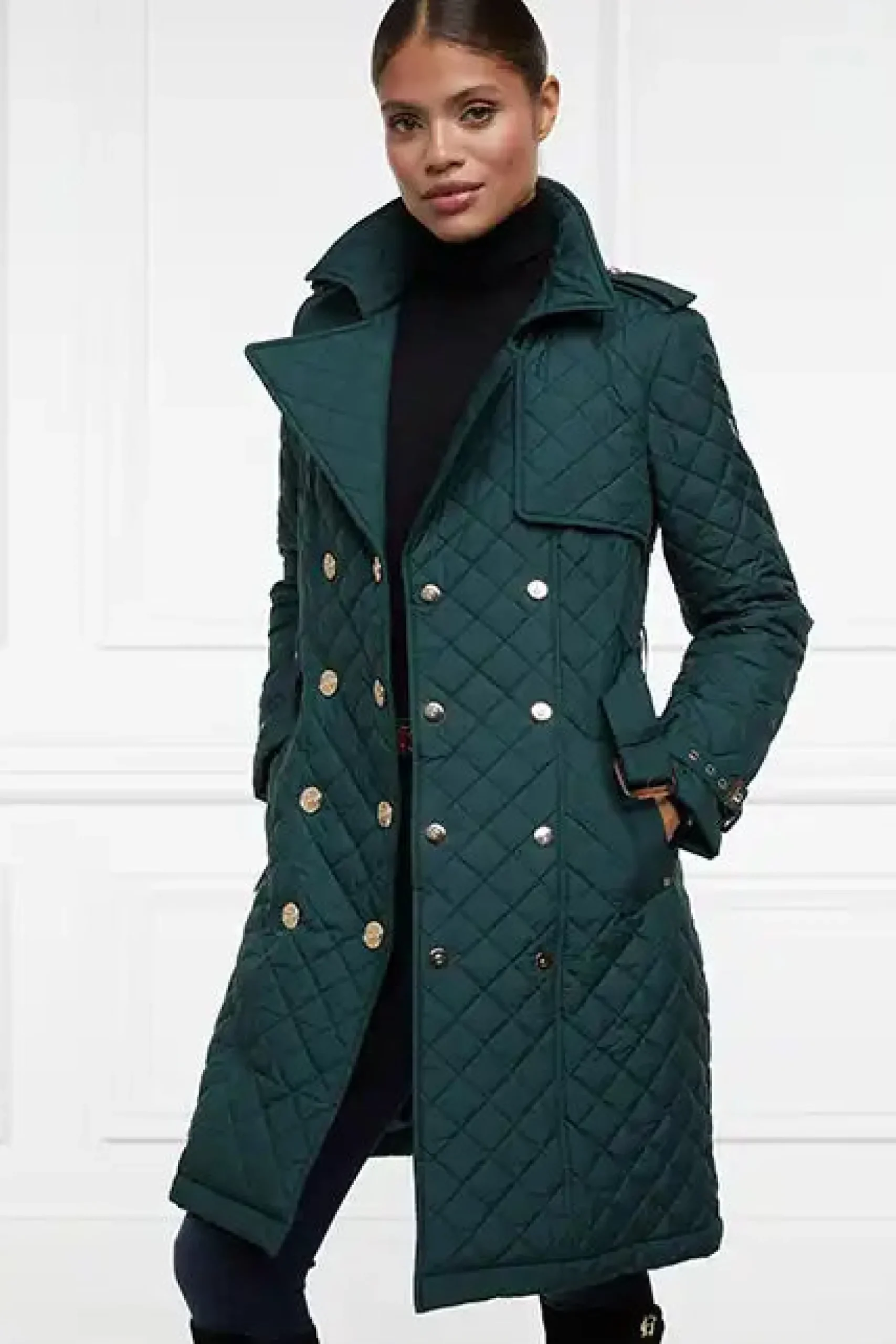 Enstone Quilted Trench Coat