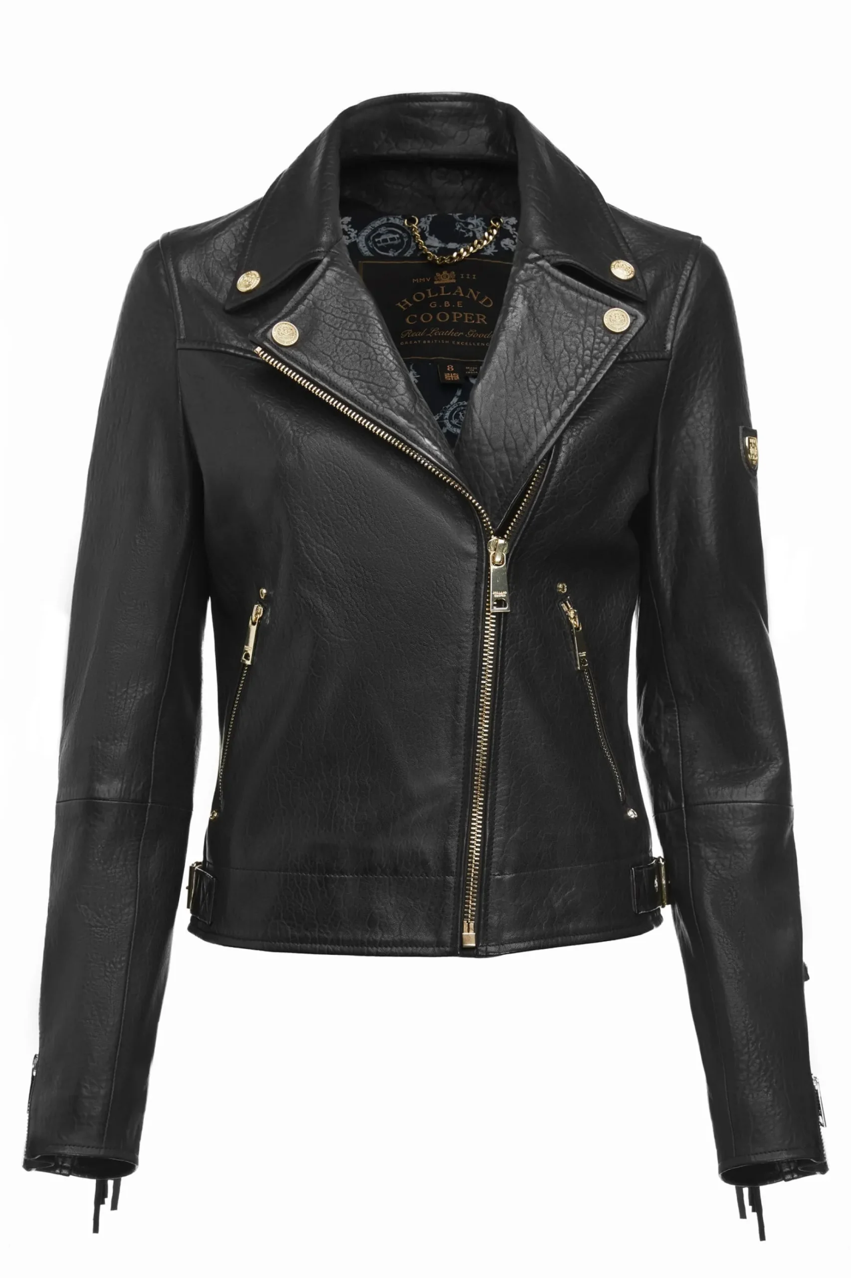 Fringed Leather Biker Jacket