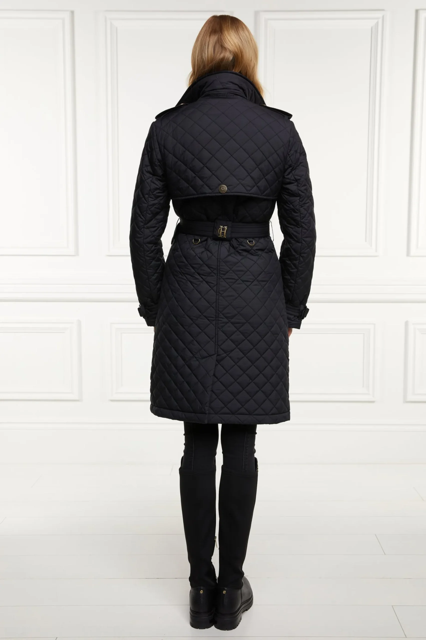 Grayson Quilted Trench Coat