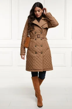 Grayson Quilted Trench Coat