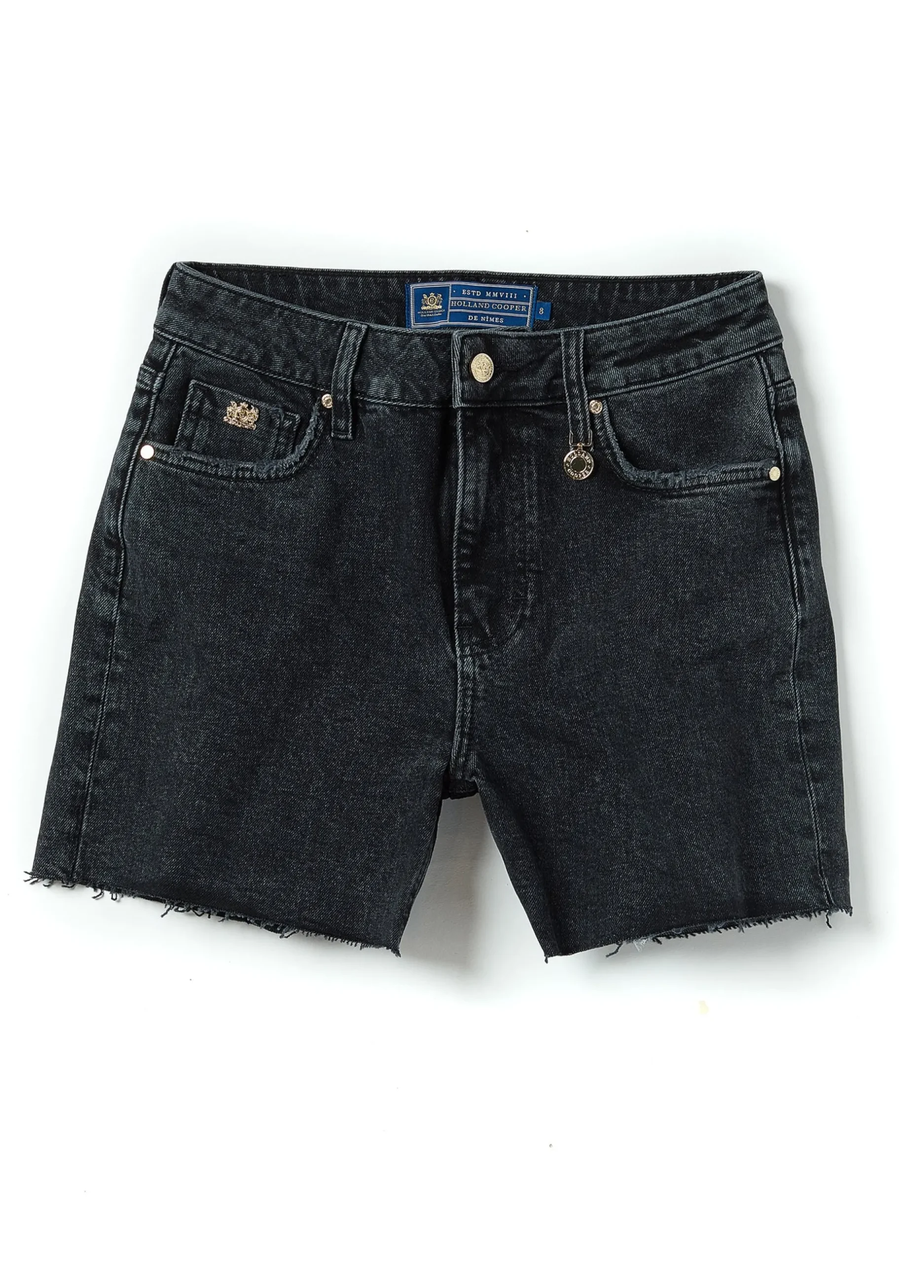 High Rise Denim Short