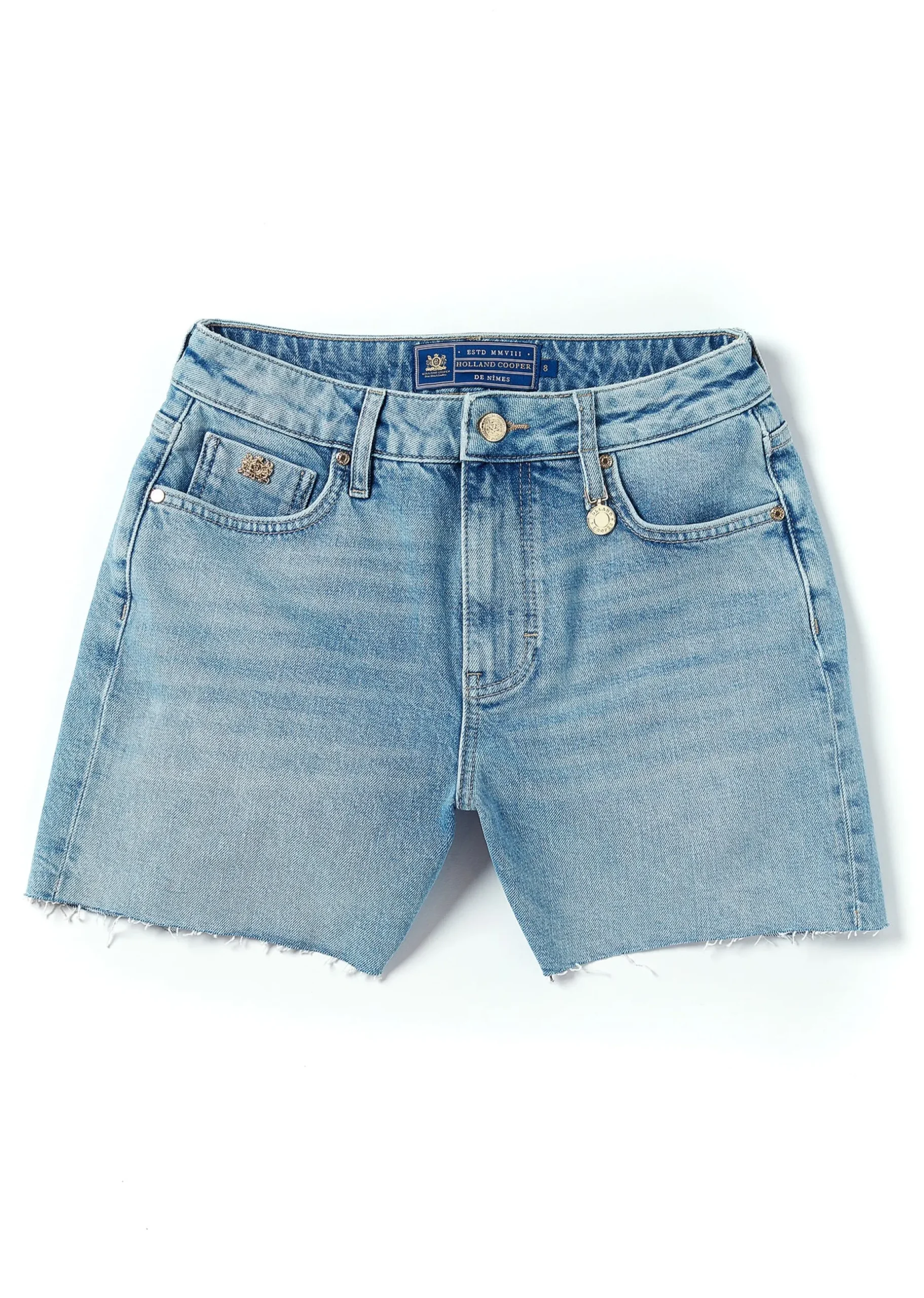High Rise Denim Short