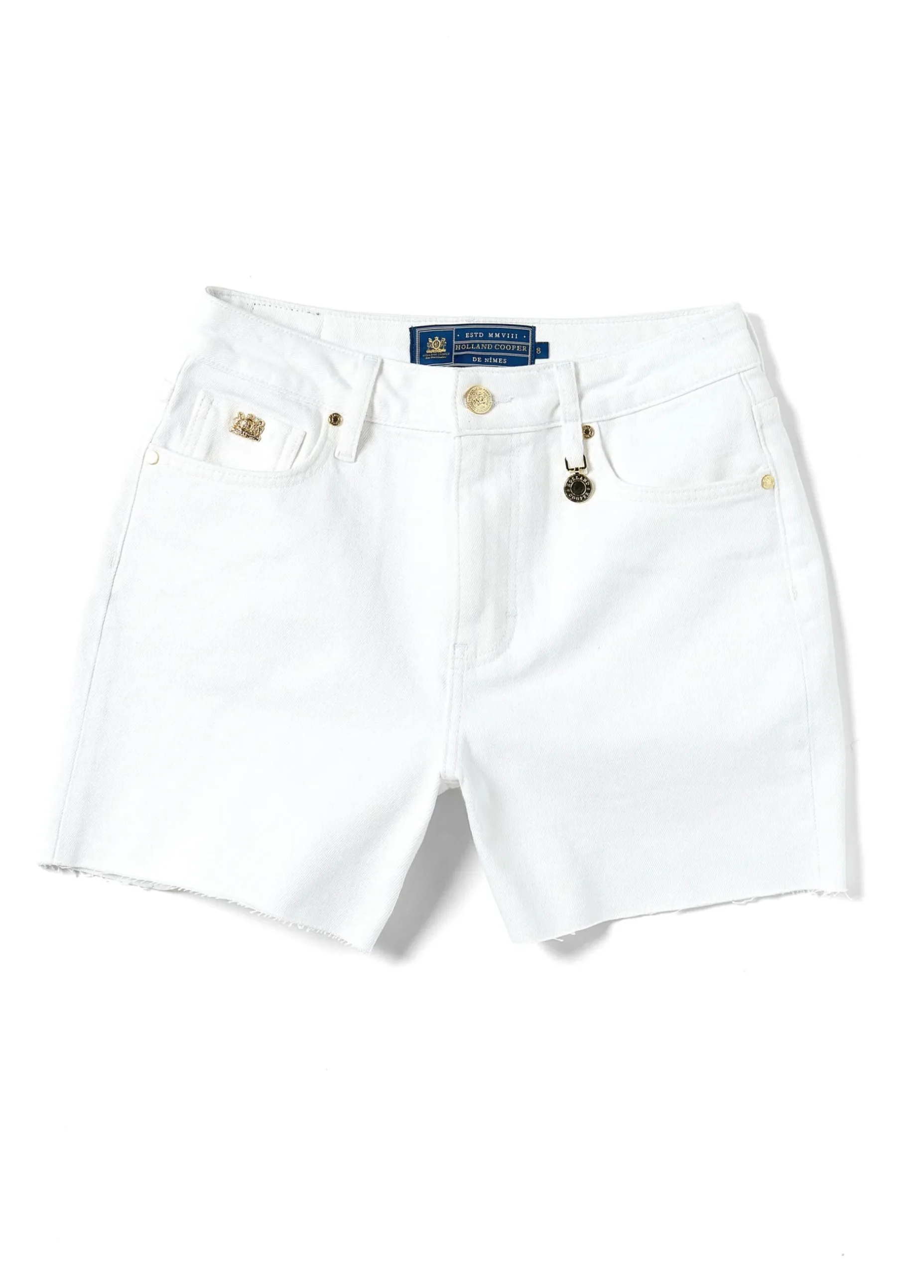 High Rise Denim Short