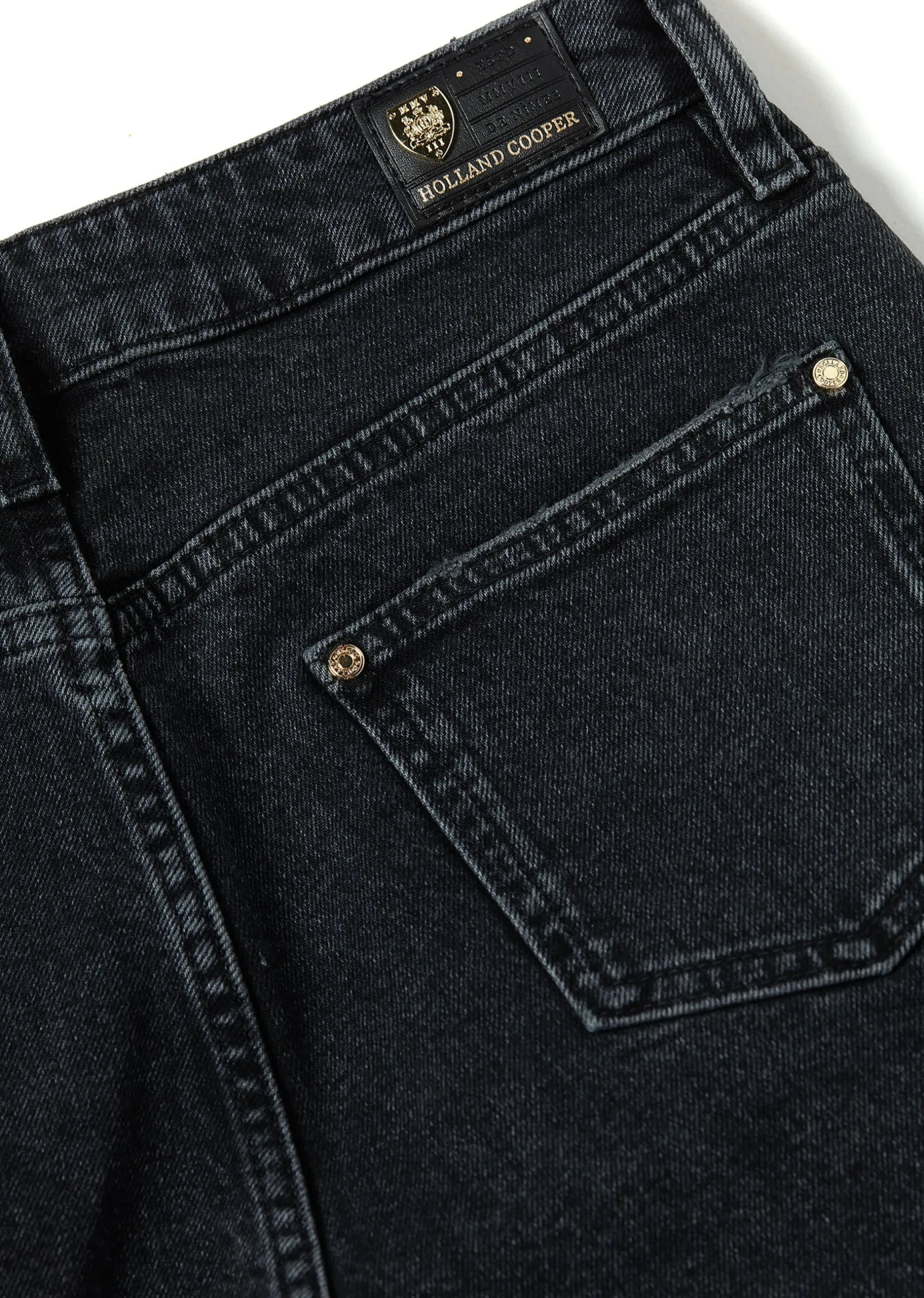 High Rise Denim Short