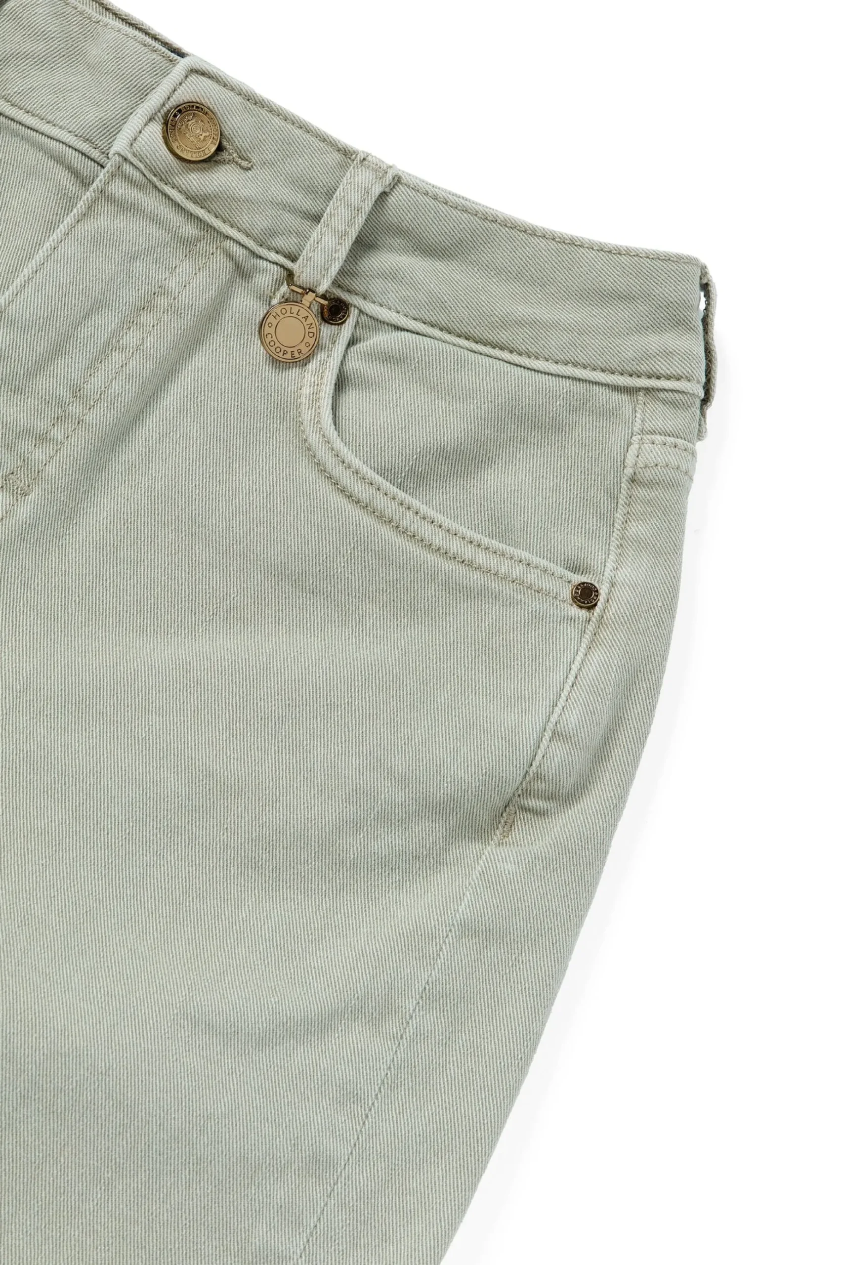 High Rise Denim Short