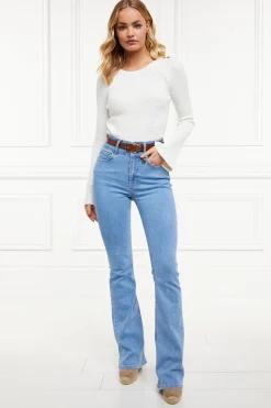 High Rise Flared Jean