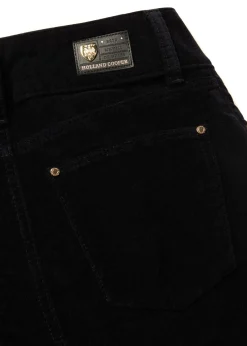 High Rise Velvet Flare