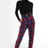 High Waisted Peg Trouser