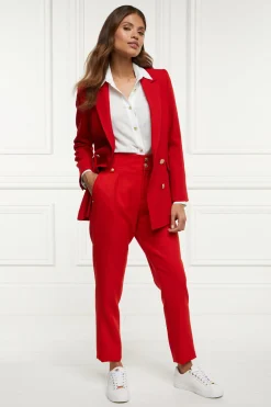 High Waisted Peg Trouser