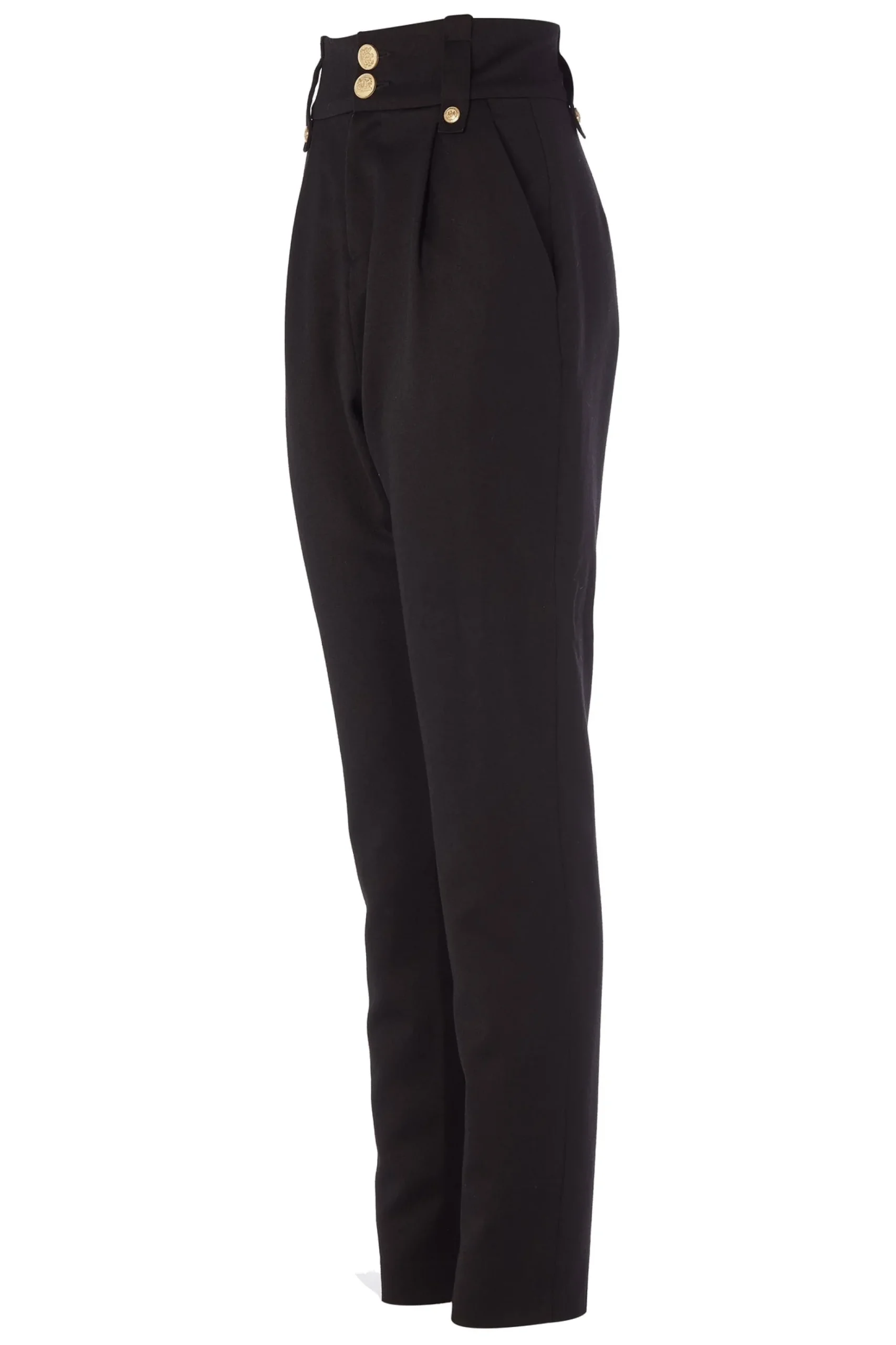 High Waisted Peg Trouser
