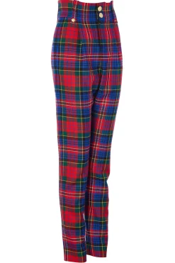 High Waisted Peg Trouser