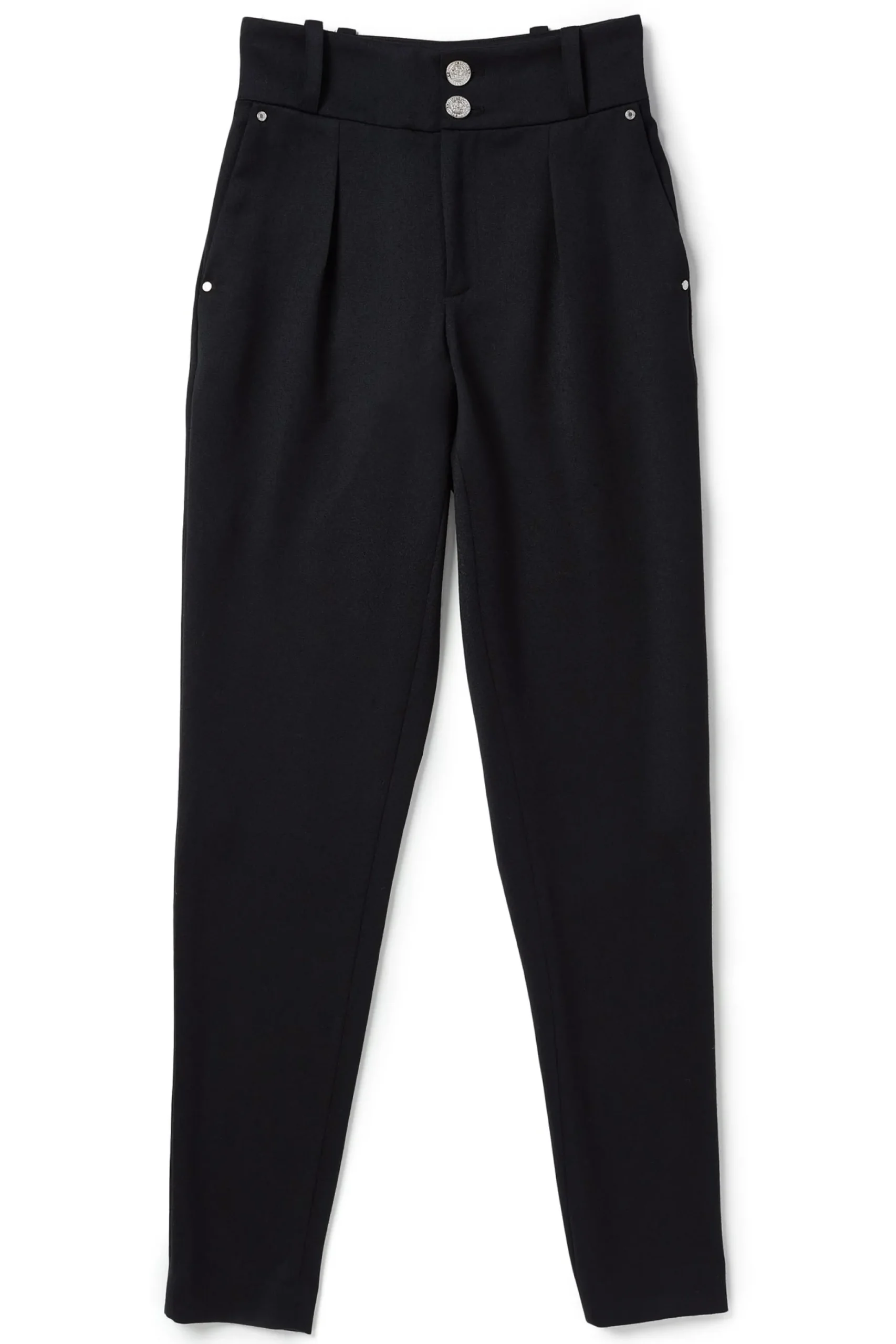 High Waisted Peg Trouser