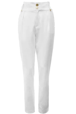 High Waisted Peg Trouser