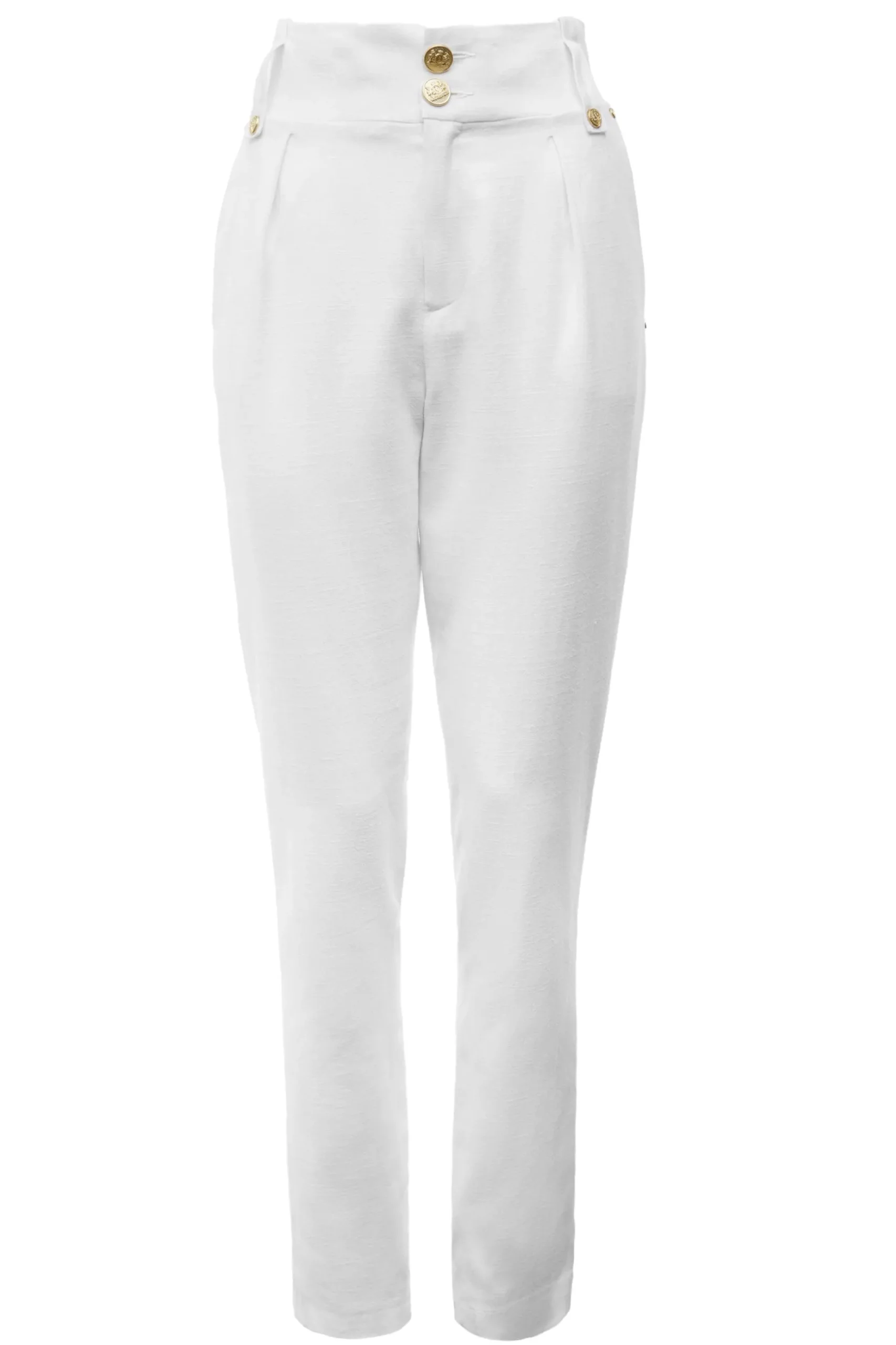 High Waisted Peg Trouser