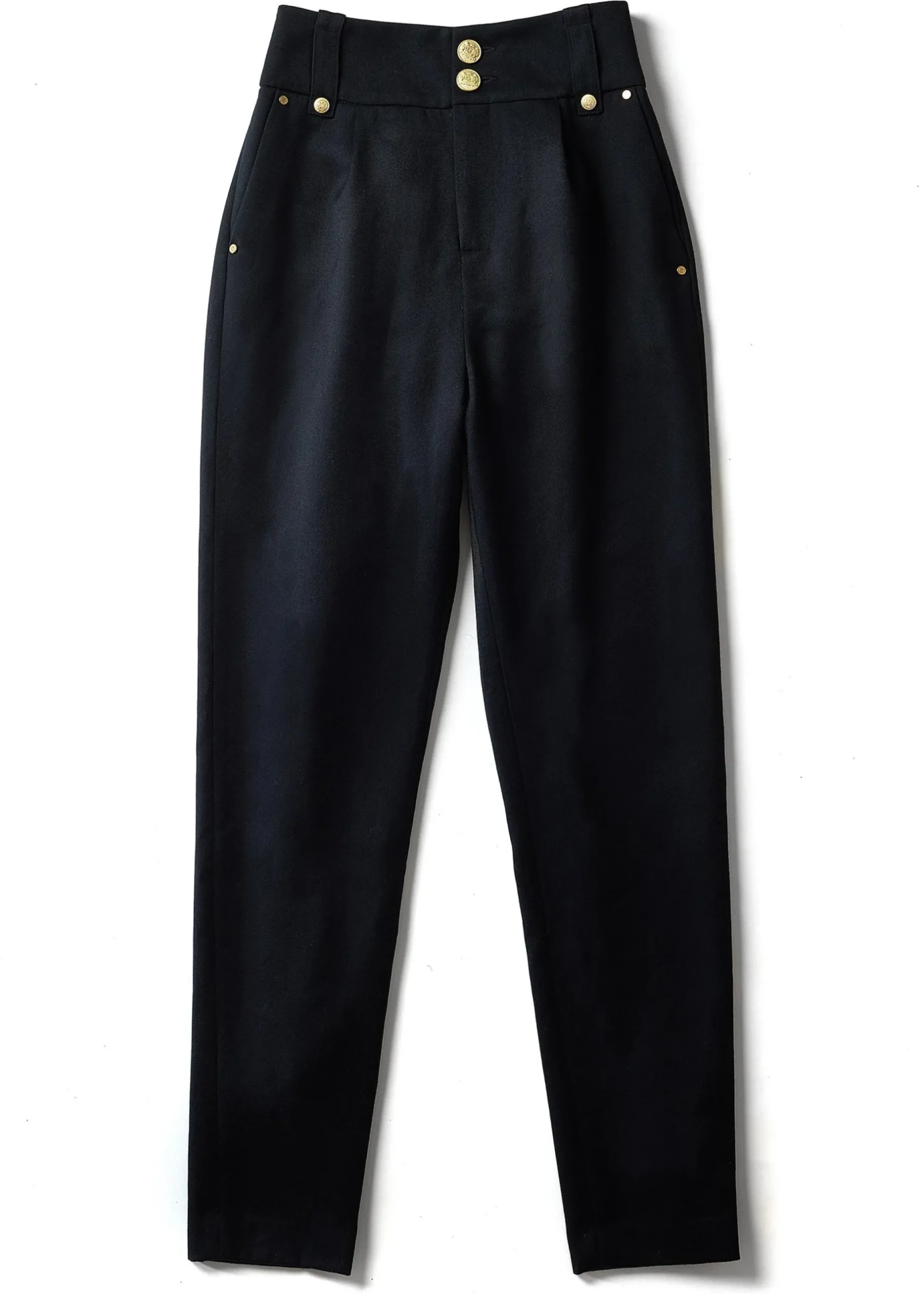 High Waisted Peg Trouser