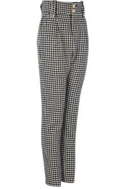 High Waisted Peg Trouser