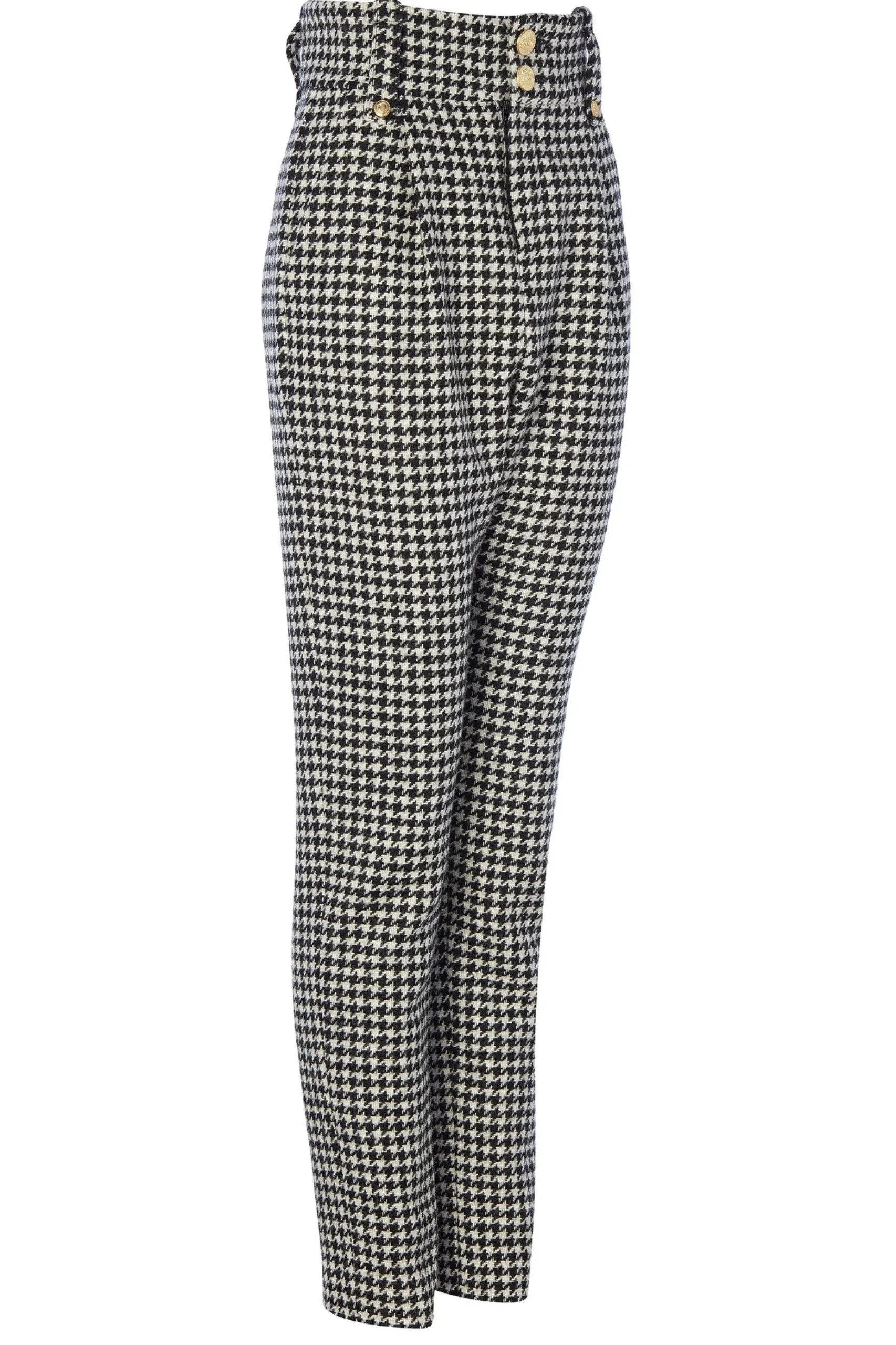 High Waisted Peg Trouser