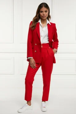 High Waisted Peg Trouser