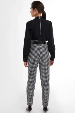 High Waisted Peg Trouser