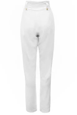 High Waisted Peg Trouser