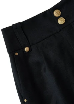 High Waisted Peg Trouser