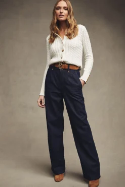 High Waisted Straight Jean