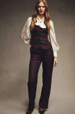 High Waisted Straight Trouser