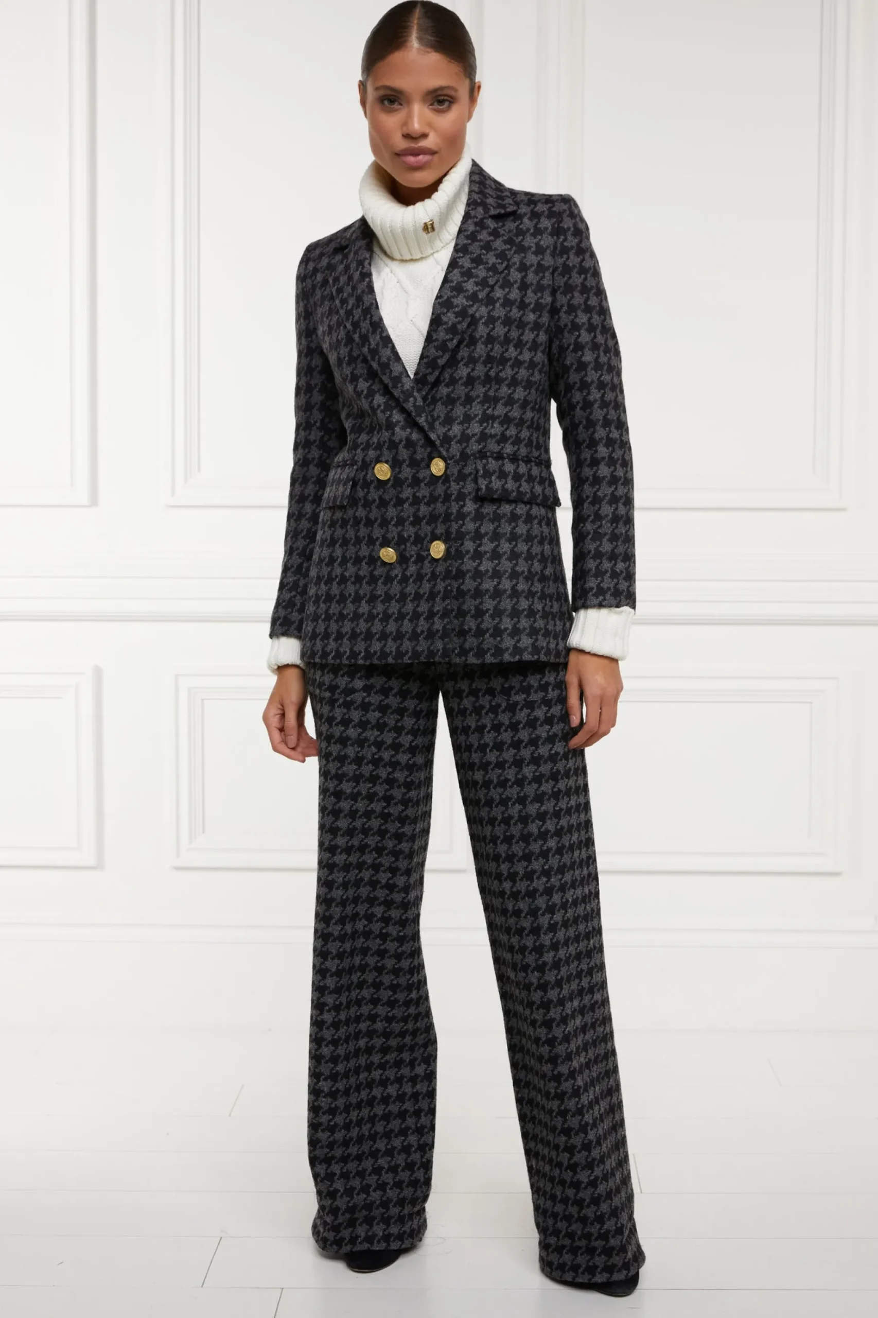 High Waisted Straight Trouser