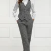 High Waisted Straight Trouser