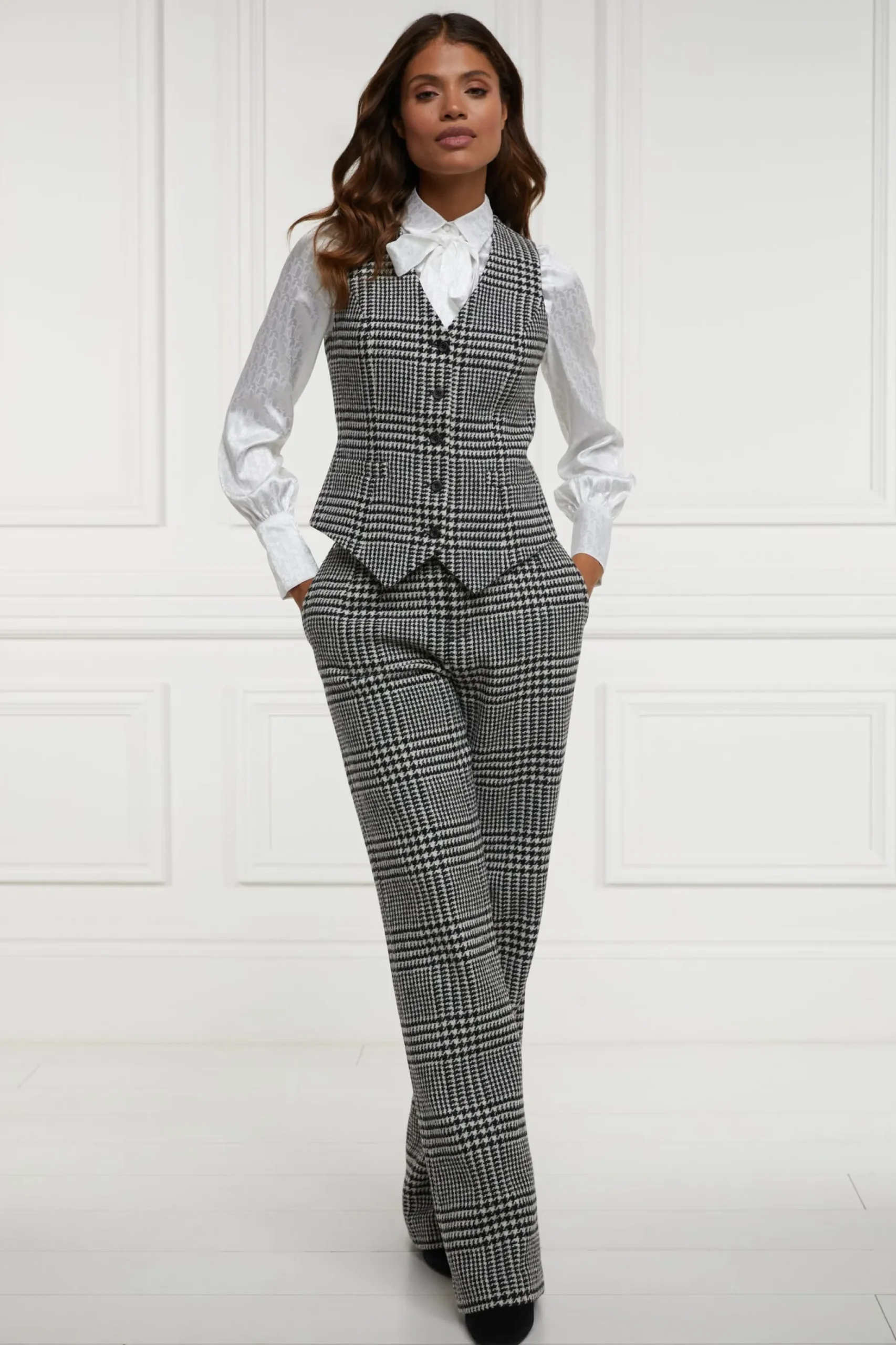 High Waisted Straight Trouser