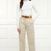 High Waisted Straight Trouser