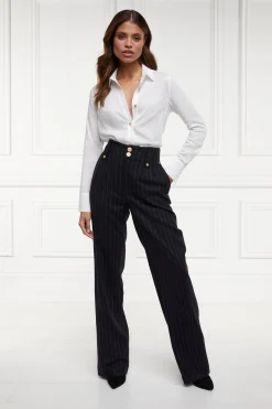 High Waisted Straight Trouser