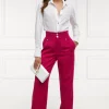 High Waisted Straight Trouser