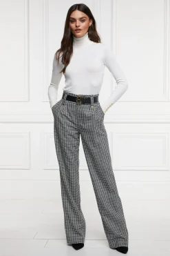 High Waisted Straight Trouser